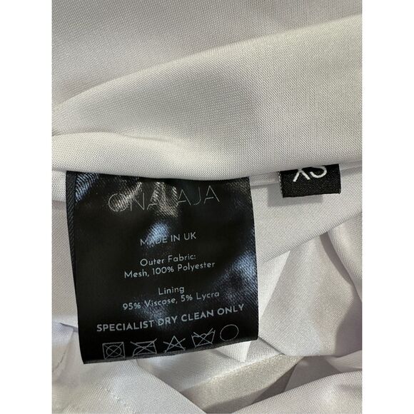 ONALAJA ZUSI WHITE MIDI DRESS SIZE XS $752 - Picture 13 of 14